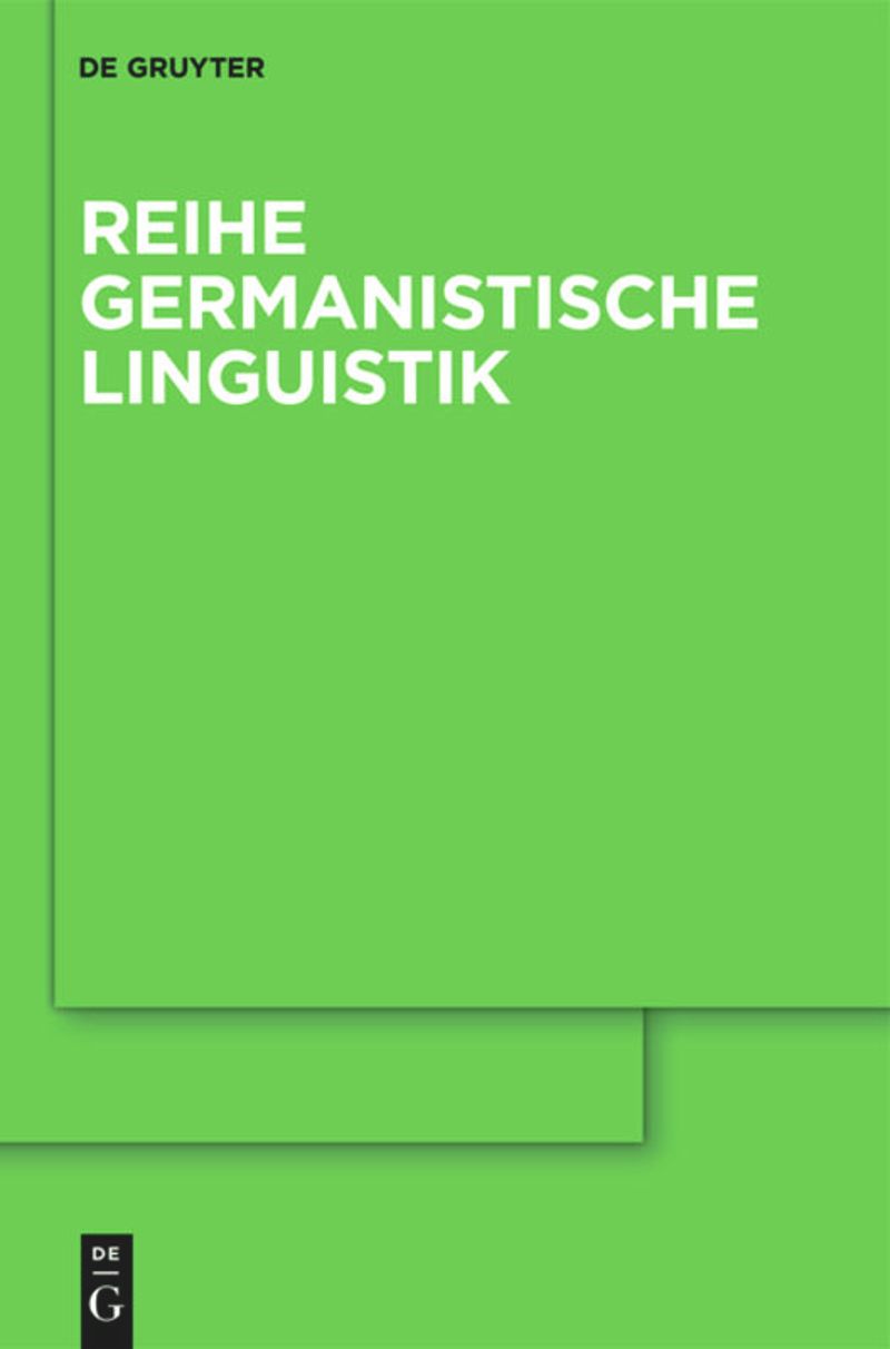 Reihe Germanistische Linguistik